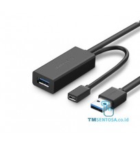 USB 3.0 Extension Cable + Repeater 5m Black US175 - 20826